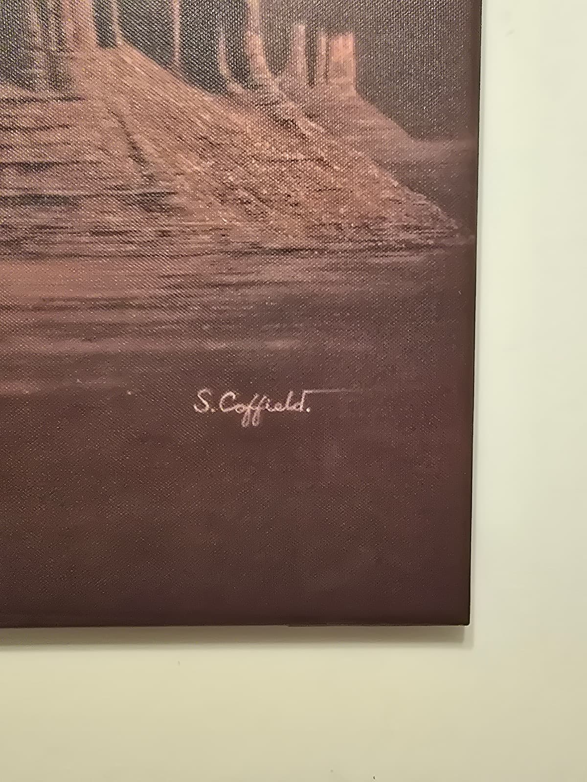 John Wayne Portrait Canvas Print by S. Coffield - Monument Valley 2